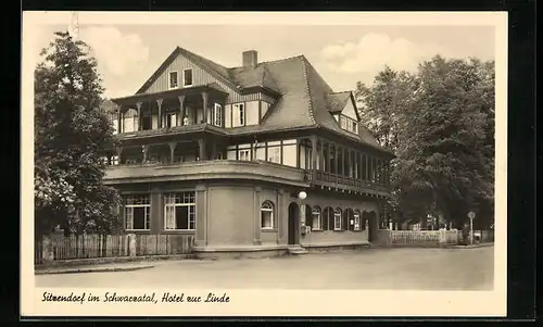 AK Sitzendorf im Schwarzatal, Hotel zur Linde