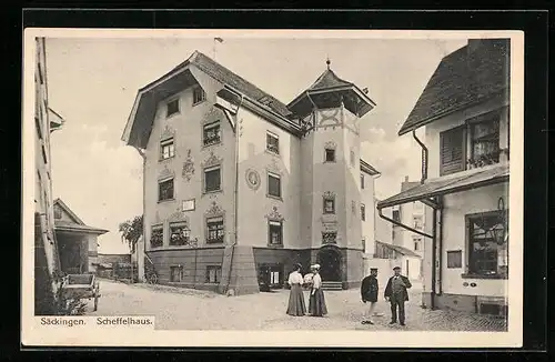 AK Säckingen, Ansicht vom Scheffelhaus