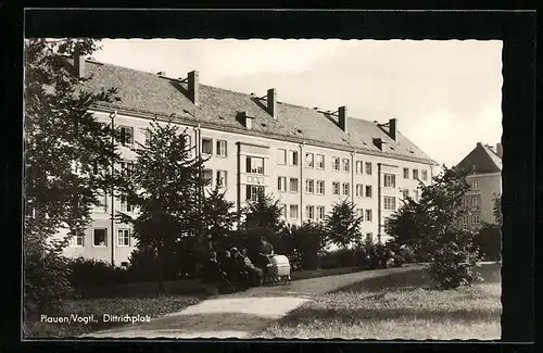 AK Plauen /Vogtl., Dittrichplatz