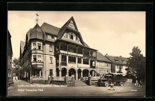AK Bad Georgenthal /Thür. Wald, Hotel Deutscher Hof
