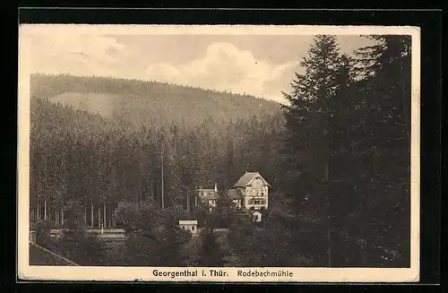 AK Georgenthal i. Thür., Rodebachmühle
