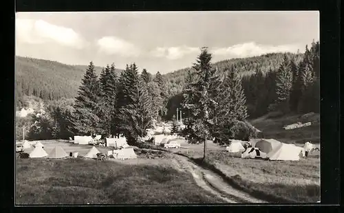 AK Manebach /Thür., Zeltplatz des ADMV