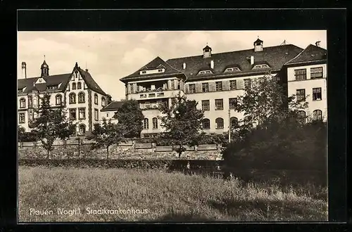 AK Plauen /Vogtl., Stadtkrankenhaus