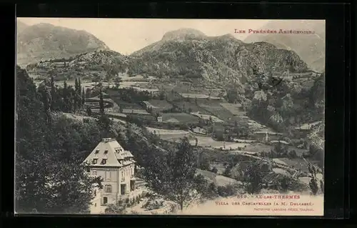 AK Ax-les-Thermes, Les Pyrénées Ariégeoises, Villa des Cascatelles