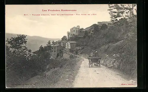 AK Ax-les-Thermes, Village d`Ascou, Vue prise de l`Est