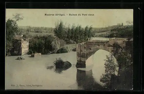 AK Mazères, Ruines du Pont vieux