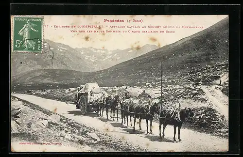 AK Col du Puymaurens, Vue sur les hauts Sommets du Cirque glaciaire du Sisco