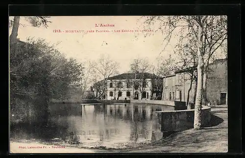 AK Montaut, pres Pamier, Les Ecoles et la Mare