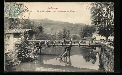 AK Les Mas-d`Azil, La Passerelle du Moulin