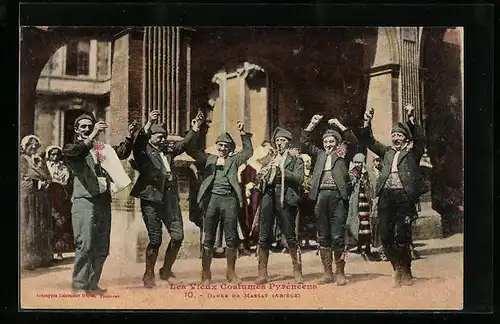 AK Massat, Danse de Massat, Les Vieux Costume Pyrénéens