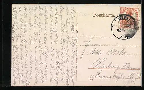 AK Ramelsloh, Gasthaus zur Seeve im Sommer