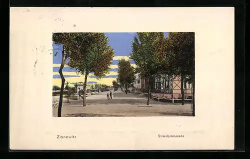 AK Zinnowitz, Ansicht der Strandpromenade