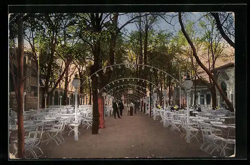 AK Treptow, Gasthof Etablissement Paradiesgarten