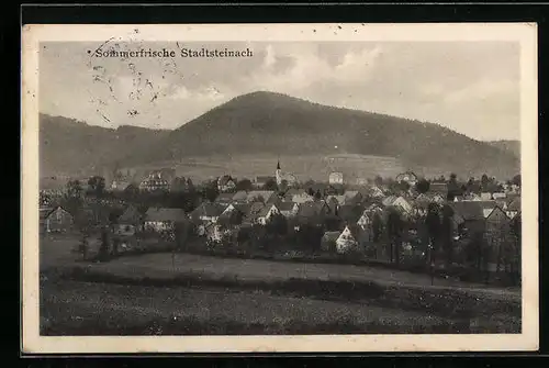 AK Stadtsteinach, Ortsansicht aus der Vogelschau