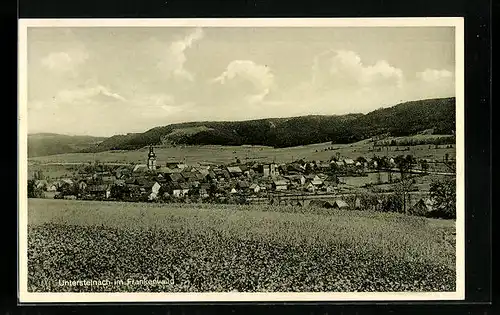 AK Untersteinach im Frankenwald, Ortsansicht aus der Vogelschau