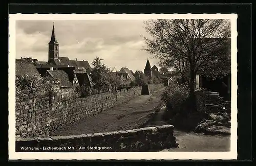 AK Wolframs-Eschenbach /Mft., Am Stadtgraben