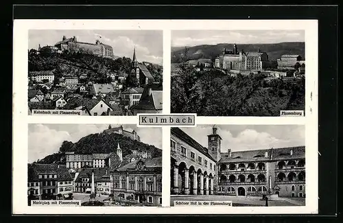 AK Kulmbach, Plassenburg, Marktplatz, Schöner Hof in der Plassenburg