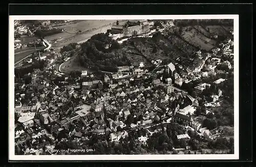 AK Kulmbach in Bay., Ortsansicht vom Flugzeug aus