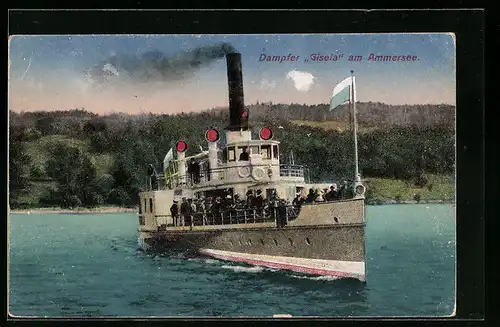 AK Dampfer Gisela am Ammersee