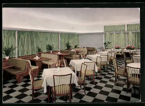 AK Autobahn-Rasthof Pfungstadt bei Darmstadt, Speiseraum