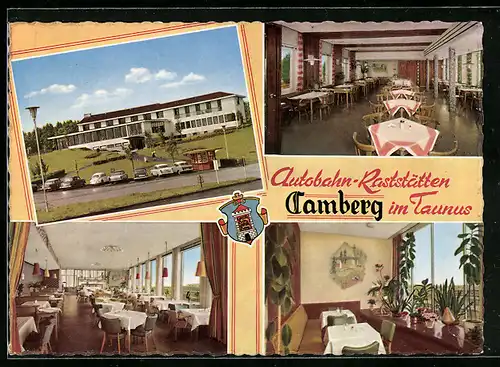 AK Camberg / Taunus, Autobahn-Raststätte und Hotel