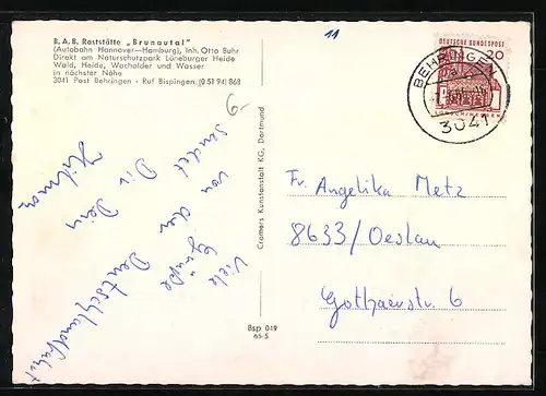 AK Behringen, B.A.B. Raststätte Braunautal