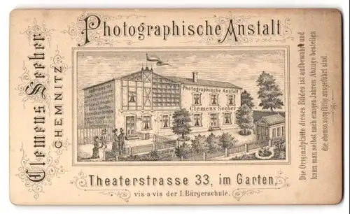 Fotografie Clemens Seeber, Chemnitz, Theaterstr. 33, Ansicht Chemnitz, Blick auf das Atelier mit Fotogalerie