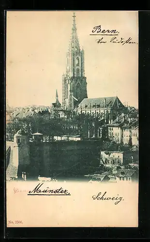 AK Bern, Blick auf das Münster