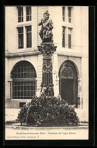 AK Bern, Partie am Kindlifresserbrunnen