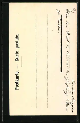 AK Baden, Ortsansicht aus der Vogelschau