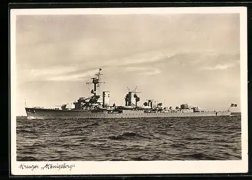 AK Kreuzer Königsberg der Kriegsmarine