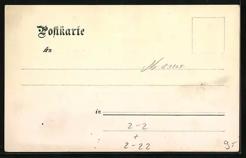 AK Württembergische Briefmarken der Jahre 1851, 1857, 1869 und 1875, Gedicht