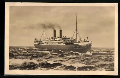AK Reichspostdampfer Friedrich der Grosse auf hoher See