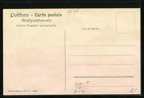 AK Postdampfer Edfu auf offener See