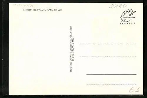 AK Westerland /Sylt, Parkplatz mit Autos