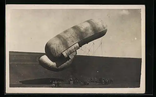 Foto-AK Ballon bereit zum Start