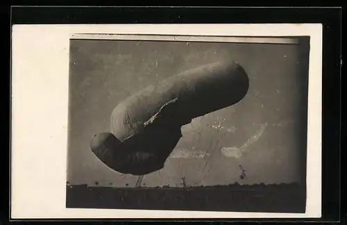 Foto-AK Start eines militärischen Ballons