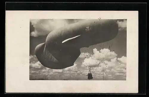 Foto-AK Ballon mit Fahrerkorb