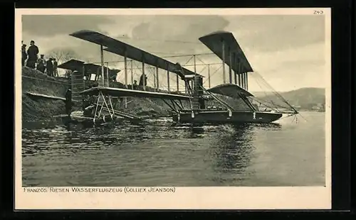 AK Französisches Riesen-Wasserflugzeug (Colliex Jeanson)