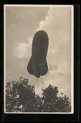 AK Fesselballon kurz nach dem Start