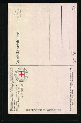 AK Wachtmeister des 3. Württembergischen Feld.-Art.-Regiment in Felduniform