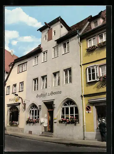 AK Rothenburg /Tauber, Gasthaus Sonne, Hafengasse 1