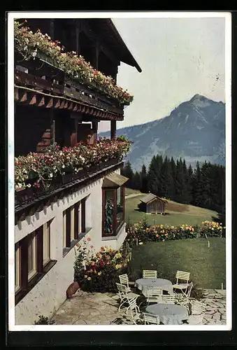 AK Sonthofen /Allgäu, Berghotel Allgäuer Berghof mit Alpe Eck