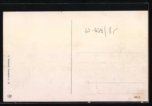 AK Usingen i. Taunus, Ortspartie mit Kirche