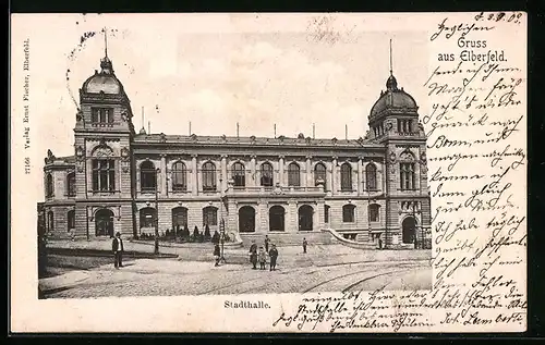 AK Elberfeld, Ansicht der Stadthalle