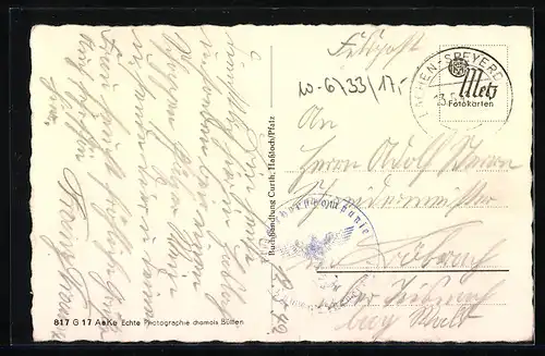 AK Hassloch /Pfalz, Partie in der Strasse