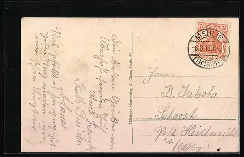 AK Thüringen, Menschen in thüringischer Tracht