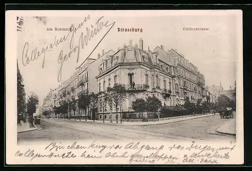 AK Strassburg, Am Roseneck, Ecke Odilienstrasse