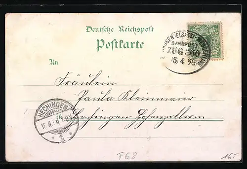 Lithographie Odern, Restaurant zum Nussbaum, Kirche, Ortsansicht