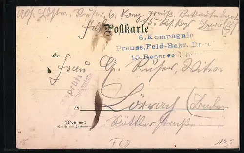 AK Altweier i. E., Blick auf Restauration zur Post